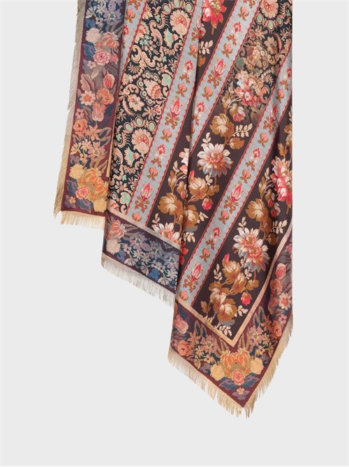 Pure silk scarf with floral and baroque motif PIERRE-LOUIS MASCIA | 135X195S4518937